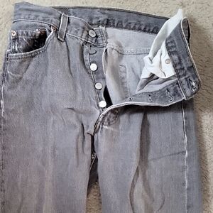 Levi's 501 Black Jeans 30w X 34